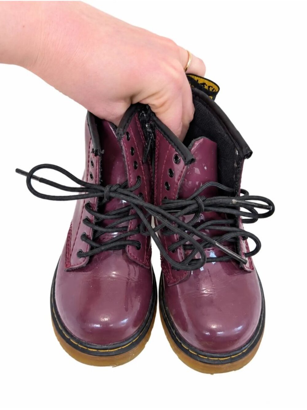 Dr. Martens Toddler 1460 Patent Leather Lace Up Boots Toddler 9 (fit like an 8)